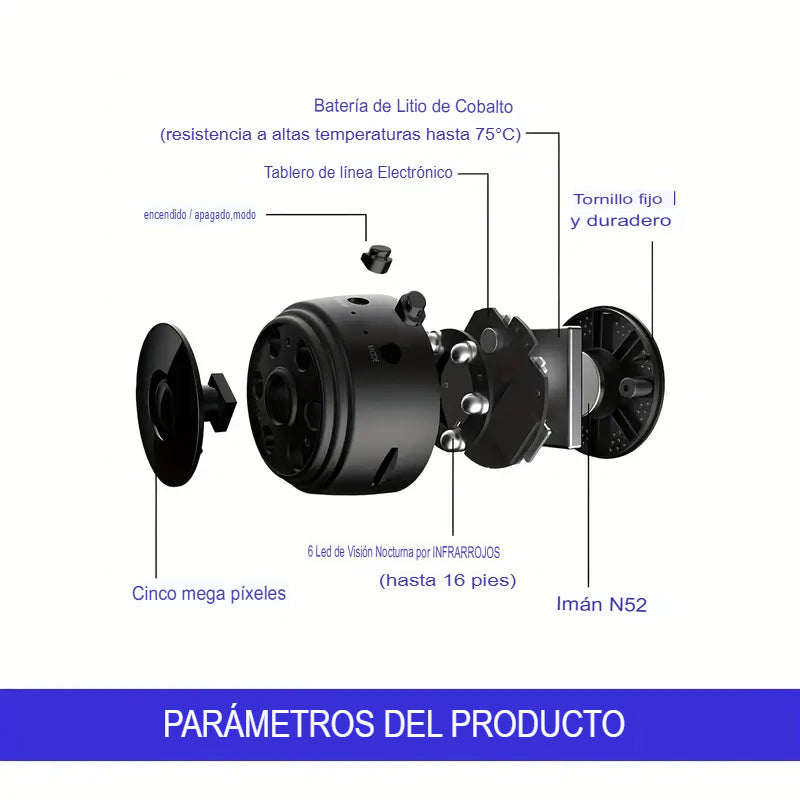 PACK Mini Cámara Espía A9 + Lentes TR90